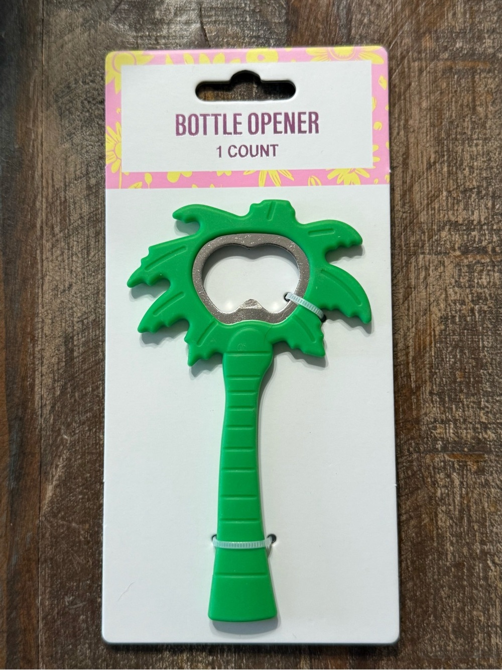 Festive Voice Green Palm Tree Bottle Opener NWT